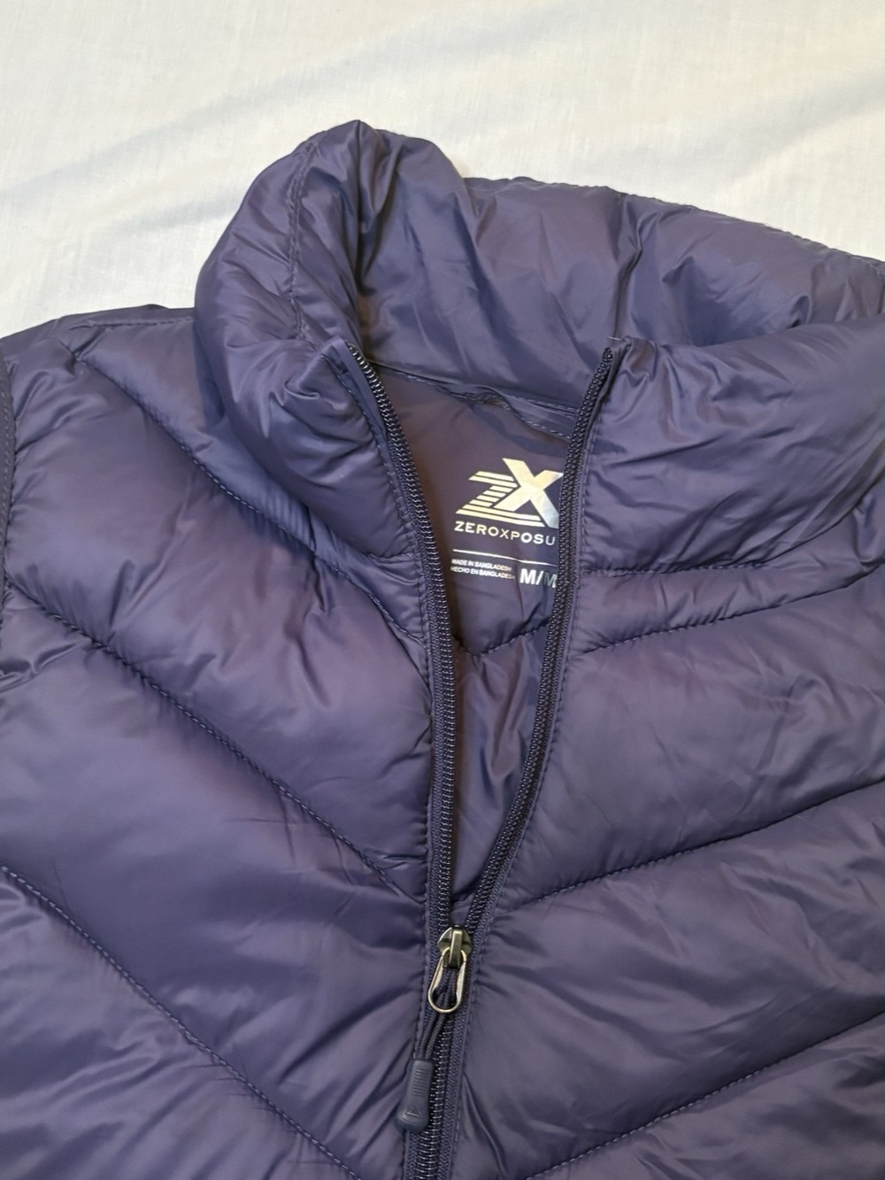 Zeroxposur X92762 Quilted Puffer Vest in Purple Medium Like New